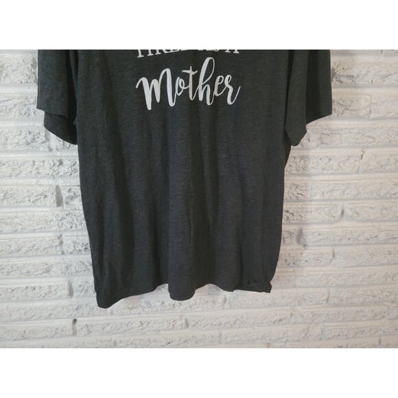 Canvas Womens Top Extra Large XL Tee Tired as a Mother Mom Black Mama BLA148E - Picture 4 of 8